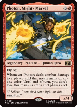 [058]【EN】力強きマーベル、フォトン/Photon, Mighty Marvel【MSC】[R][赤]
