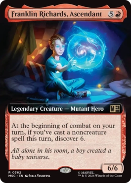 [362]【EN】■拡張アート■高位存在、フランクリン・リチャーズ/Franklin Richards, Ascendant【MSC】[R][赤]