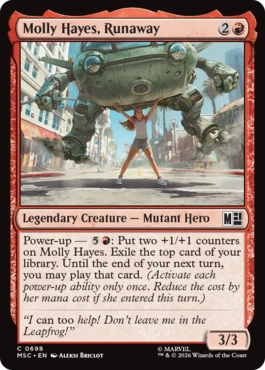 [698]【EN】【FOIL】ランナウェイズ、モリー・ヘイズ/Molly Hayes, Runaway【MSC】[C][赤]