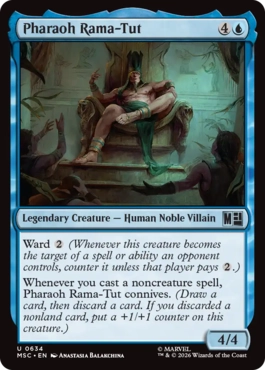 [634]【EN】【FOIL】ファラオ、ラマ・タット/Pharaoh Rama-Tut【MSC】[U][青]