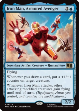 [033]【EN】鎧纏いしアベンジャーズ、アイアンマン/Iron Man, Armored Avenger【MSC】[R][青]