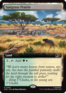 [497]【EN】■拡張アート■サングラスの大草原/Sungrass Prairie【MSC】[R][土地]