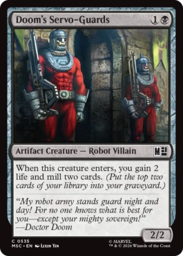 [535]【EN】ドゥームのサーボ・ガード/Doom's Servo-Guards【MSC】[C][黒]