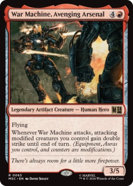 [063]【EN】重武装のアベンジャーズ、ウォーマシン/War Machine, Avenging Arsenal【MSC】[R][赤]