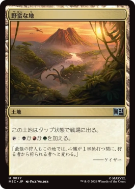 [827]【JP】【FOIL】野蛮な地/Savage Lands【MSC】[U][土地]