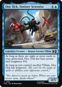 [783]【EN】【FOIL】悪意ある科学者、ドク・オック/Doc Ock, Sinister Scientist【MSC】[C][青]
