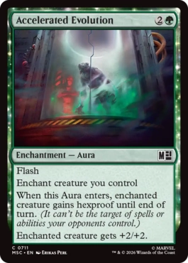 [711]【EN】【FOIL】進化加速/Accelerated Evolution【MSC】[C][緑]