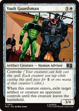 [612]【EN】【FOIL】ヴォールトのガーズマン/Vault Guardsman【MSC】[U][白]
