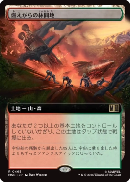 [465]【JP】■拡張アート■燃えがらの林間地/Cinder Glade【MSC】[R][土地]