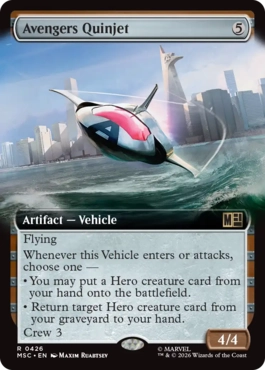 [426]【EN】■拡張アート■アベンジャーズ・クインジェット/Avengers Quinjet【MSC】[R][茶]
