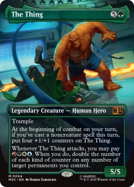 [004]【EN】【FOIL】■ボーダーレス■ザ・シング/The Thing【MSC】[M][緑]