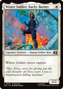 [845]【EN】■W Tutorial ■ウィンター・ソルジャー、バッキー・バーンズ/Winter Soldier, Bucky Barnes【MSC】[C][白]