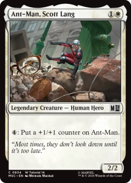 [834]【EN】■W Tutorial ■アントマン、スコット・ラング/Ant-Man, Scott Lang【MSC】[C][白]