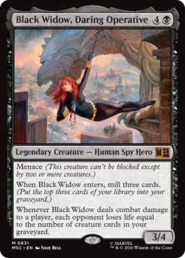 [831]【EN】大胆不敵な諜報員、ブラック・ウィドウ/Black Widow, Daring Operative【MSC】[M][黒]