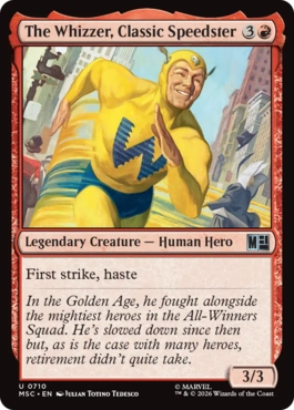 [710]【EN】伝統的スピードスター、ウィザー/The Whizzer, Classic Speedster【MSC】[U][赤]