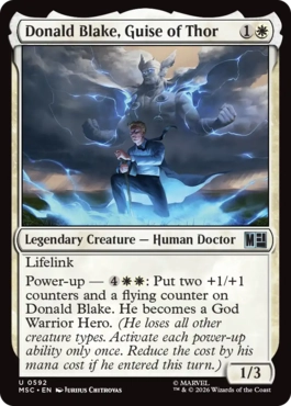 [592]【EN】ソーの仮の姿、ドナルド・ブレイク/Donald Blake, Guise of Thor【MSC】[U][白]