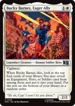 [586]【EN】熱き心の同志、バッキー・バーンズ/Bucky Barnes, Eager Ally【MSC】[U][白]