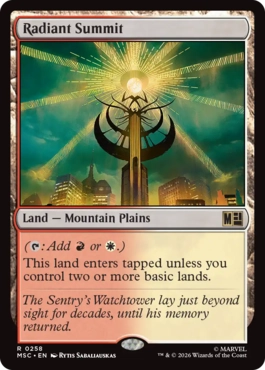 [258]【EN】光輝の山頂/Radiant Summit【MSC】[R][土地]