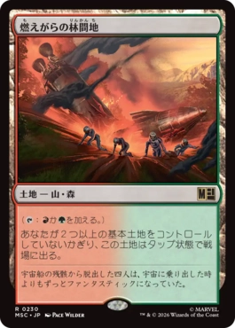 [230]【JP】燃えがらの林間地/Cinder Glade【MSC】[R][土地]