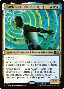 [076]【EN】インヒューマンズの王、ブラックボルト/Black Bolt, Inhuman King【MSC】[R][多色]