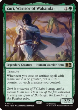 [072]【EN】ワカンダの戦士、ズリ/Zuri, Warrior of Wakanda【MSC】[R][緑]