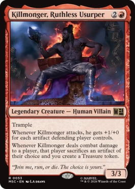 [053]【EN】無慈悲なる簒奪者、キルモンガー/Killmonger, Ruthless Usurper【MSC】[R][赤]