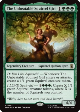 [193]【EN】【FOIL】絶対無敵スクイレル・ガール/The Unbeatable Squirrel Girl【MSH】[R][緑]
