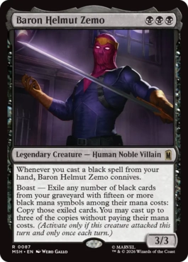 [087]【EN】バロン・ヘルムート・ジモ/Baron Helmut Zemo【MSH】[R][黒]