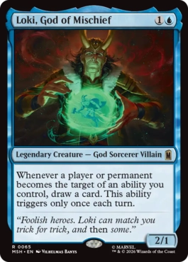 [065]【EN】【FOIL】悪戯の神、ロキ/Loki, God of Mischief【MSH】[R][青]