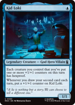 [063]【EN】【FOIL】少年時代のロキ/Kid Loki【MSH】[U][青]