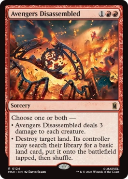 [124]【EN】【FOIL】アベンジャーズ解散/Avengers Disassembled【MSH】[R][赤]
