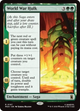 [197]【EN】【FOIL】ワールド・ウォー・ハルク/World War Hulk【MSH】[R][緑]