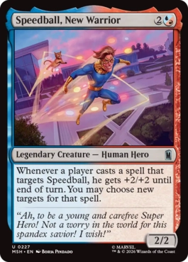 [227]【EN】【FOIL】新たな戦士、スピードボール/Speedball, New Warrior【MSH】[U][多色]