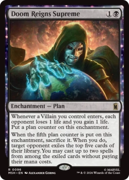 [096]【EN】【FOIL】ドゥームの絶対統治/Doom Reigns Supreme【MSH】[R][黒]