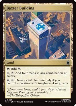 [261]【EN】【FOIL】バクスター・ビルディング/Baxter Building【MSH】[U][土地]