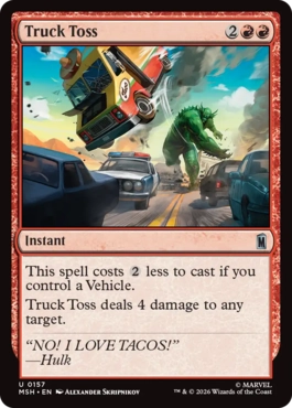 [157]【EN】トラック投げ/Truck Toss【MSH】[U][赤]