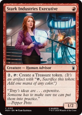[153]【EN】【FOIL】スターク・インダストリーズの重役/Stark Industries Executive【MSH】[C][赤]