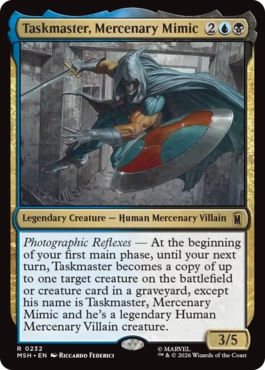 [232]【EN】【FOIL】模倣する傭兵、タスクマスター/Taskmaster, Mercenary Mimic【MSH】[R][多色]