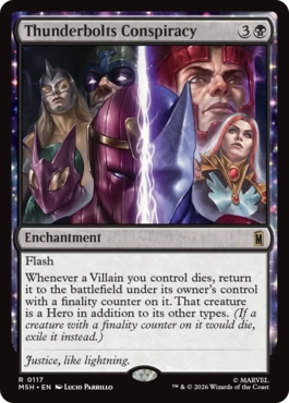 [117]【EN】【FOIL】サンダーボルツの陰謀/Thunderbolts Conspiracy【MSH】[R][黒]