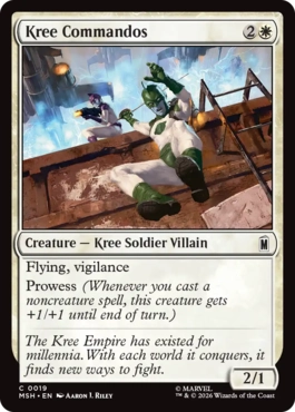 [019]【EN】【FOIL】クリーの特殊部隊/Kree Commandos【MSH】[C][白]