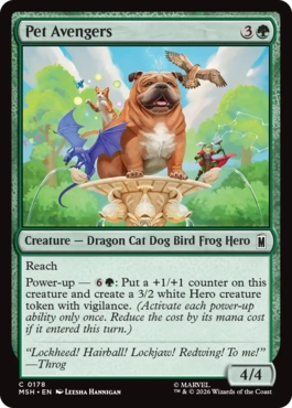 [178]【EN】【FOIL】ペット・アベンジャーズ/Pet Avengers【MSH】[C][緑]