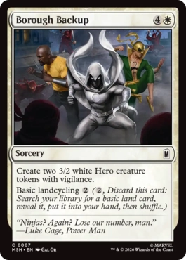 [007]【EN】【FOIL】ボローの増援/Borough Backup【MSH】[C][白]