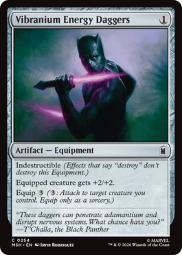 [254]【EN】【FOIL】ヴィブラニウム製エネルギー・ダガー/Vibranium Energy Daggers【MSH】[C][茶]