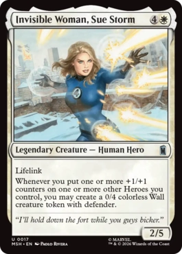 [017]【EN】【FOIL】インビジブル・ウーマン、スー・ストーム/Invisible Woman, Sue Storm【MSH】[U][白]
