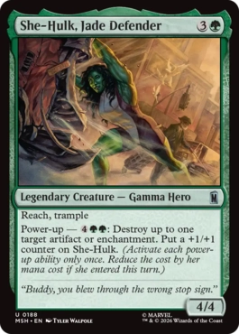 [188]【EN】翠色の守護者、シーハルク/She-Hulk, Jade Defender【MSH】[U][緑]