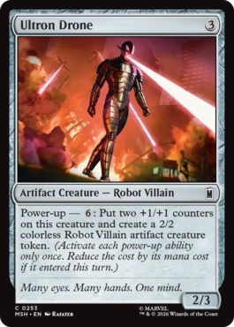 [253]【EN】【FOIL】ウルトロン・ドローン/Ultron Drone【MSH】[C][茶]