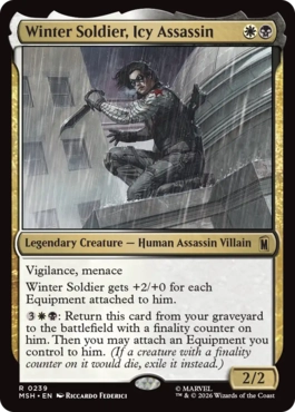 [239]【EN】【FOIL】冷徹な暗殺者、ウィンター・ソルジャー/Winter Soldier, Icy Assassin【MSH】[R][多色]