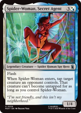 [229]【EN】【FOIL】シークレットエージェント、スパイダーウーマン/Spider-Woman, Secret Agent【MSH】[U][多色]