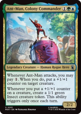 [201]【EN】【FOIL】蟻軍団の指揮官、アントマン/Ant-Man, Colony Commander【MSH】[U][多色]