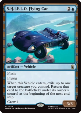[074]【EN】S.H.I.E.L.D.の飛行車/S.H.I.E.L.D. Flying Car【MSH】[R][青]